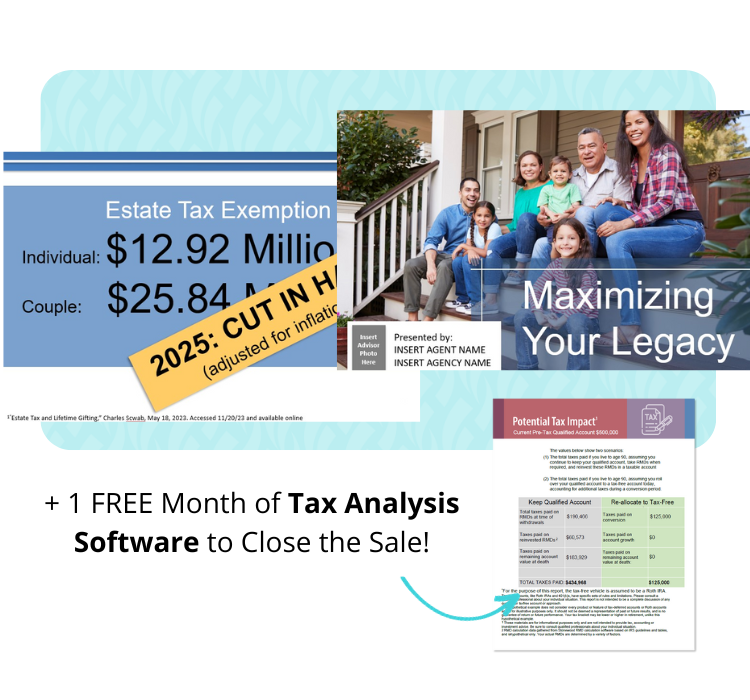 + 1 FREE Month of Tax Analysis Software to Close the Sale! (1)