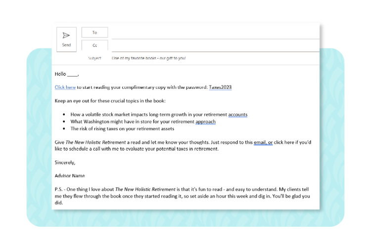 Benefits of IUL Toolkit - Email Content